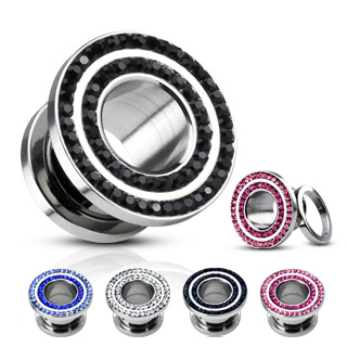 tunel do ucha 8 mm modrá