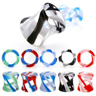 Plug do ucha 10 mm modrá/červená