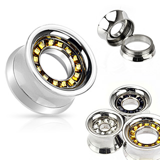 Tunel do ucha 14 mm zlatá