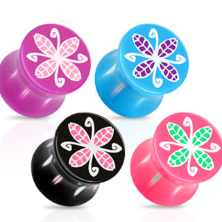 Plug do ucha 4 mm modrá