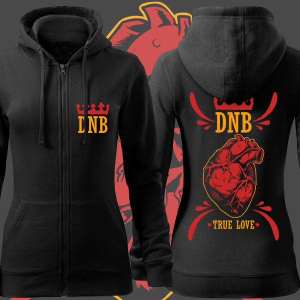 Mikina dnb dámská love