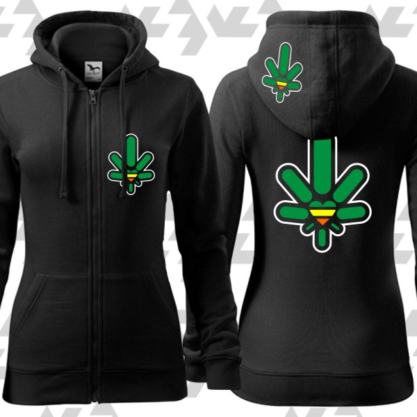 Mikina dámská rasta 300g/m na zip