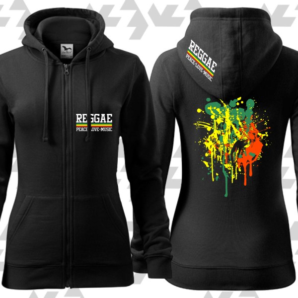 Mikina dámská rasta 300g/m na zip