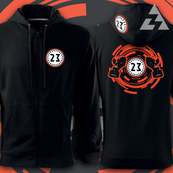 Mikina tekno 23 na zip