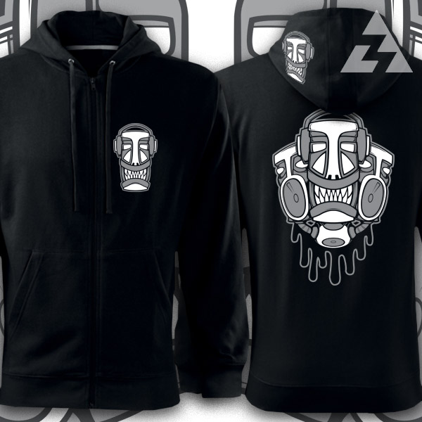 Mikina tekno na zip TOTEM