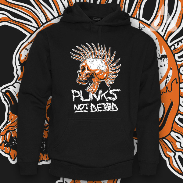 Mikina pánská punks not dead