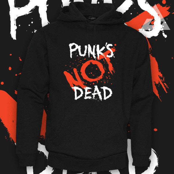 Mikina pánská punks not dead