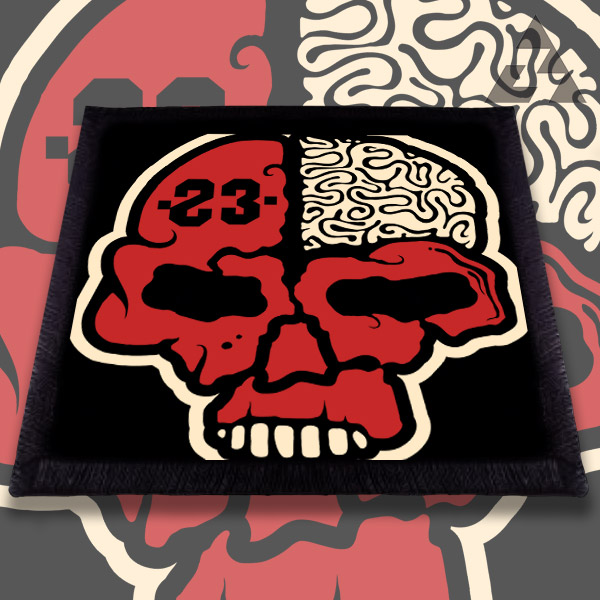 Nášivka tekno Skull