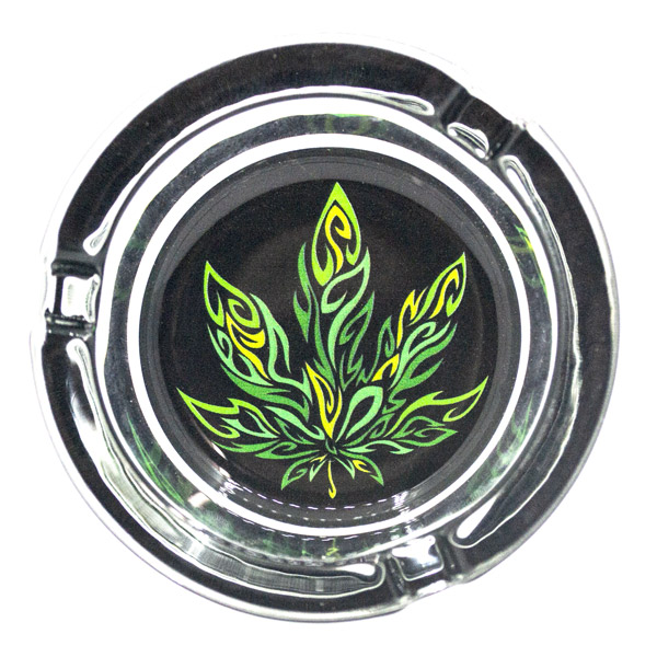 Popelník skleněný Marihuana