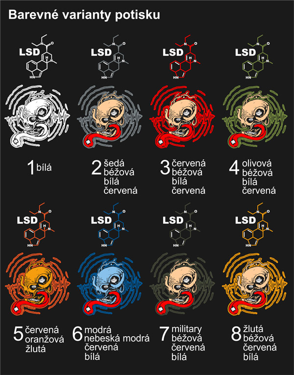 Mikina dámská tekno na zip LSD head