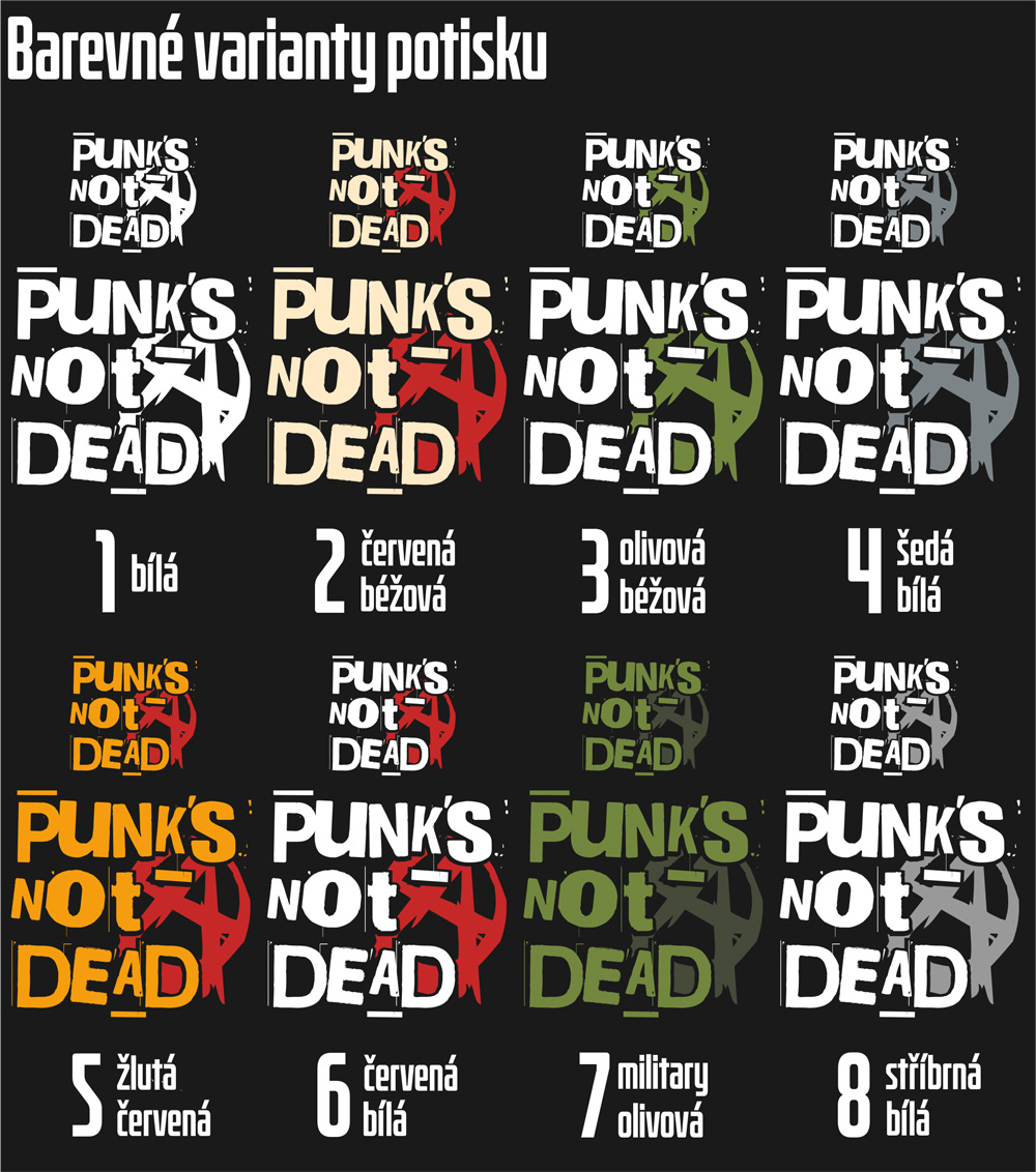 Mikina punk pánská Punk´s not dead