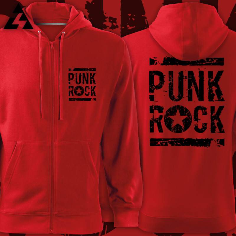 Mikina punk na zip Punk rock