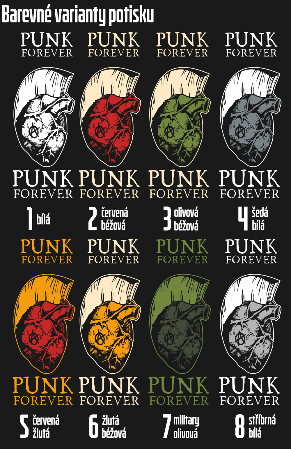 Mikina punk na zip Forever