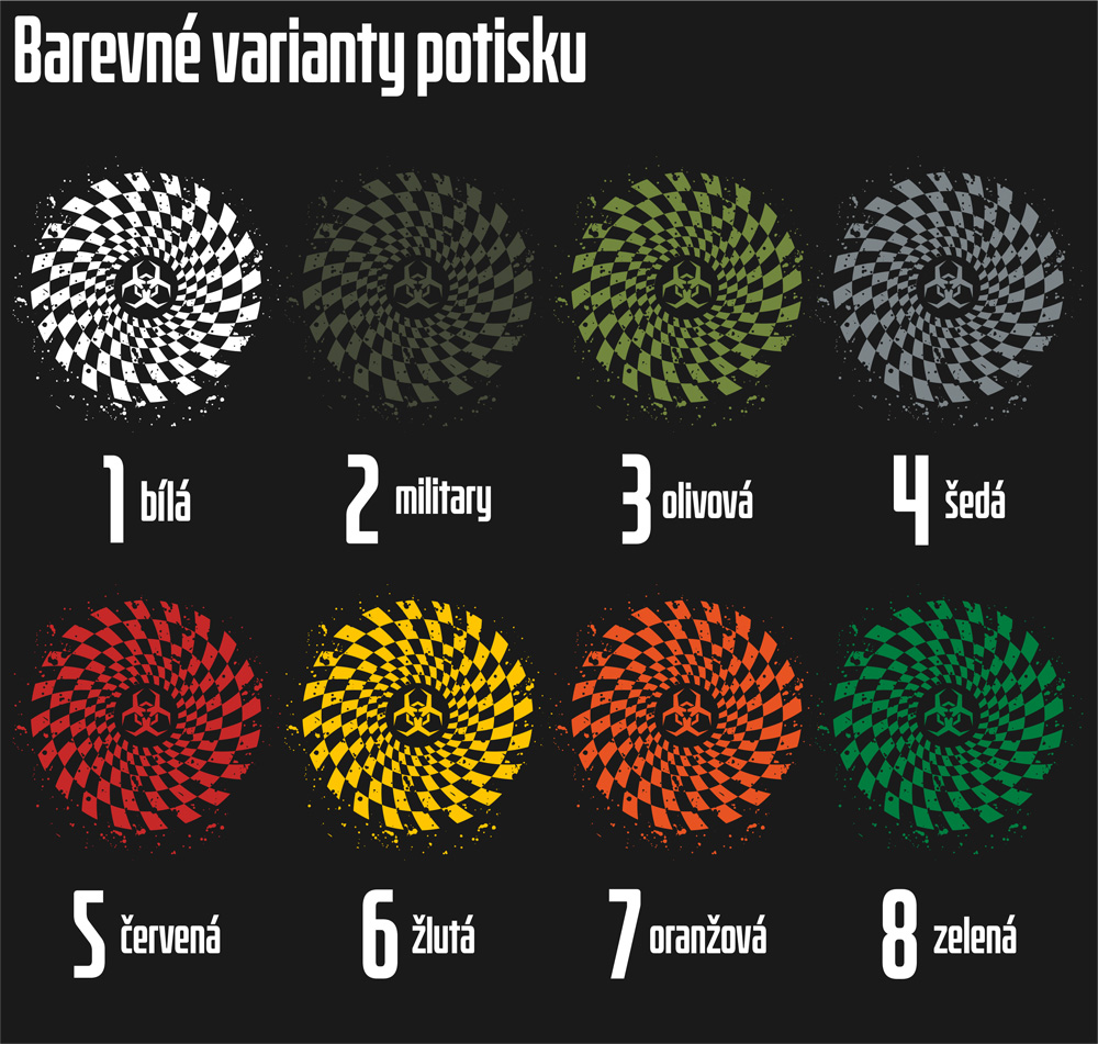 Mikina pánská tekno toxic spiral