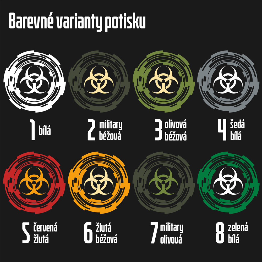 Mikina pánská tekno biohazard