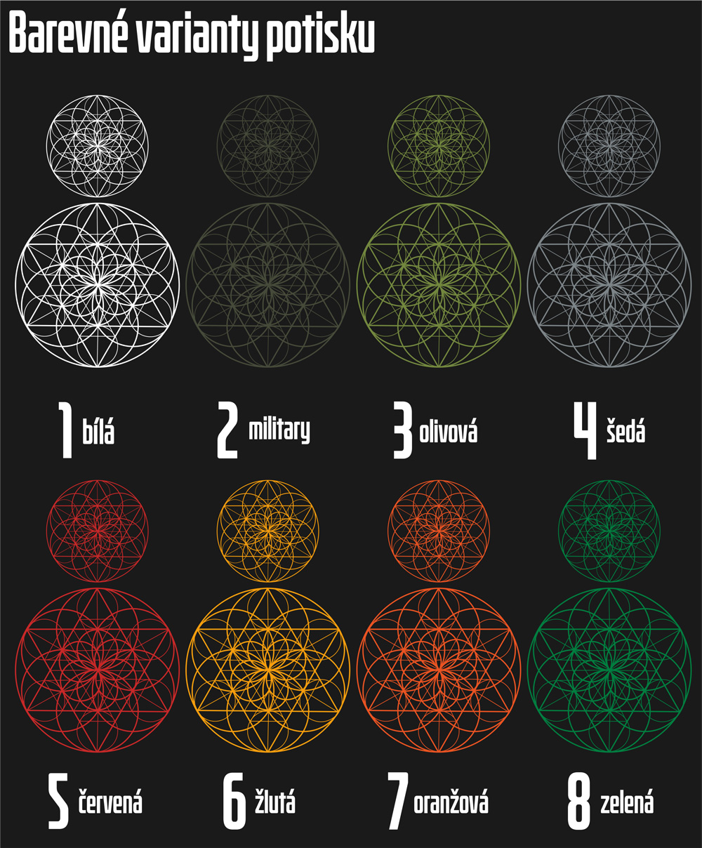 Mikina tekno pánská sacred geometry