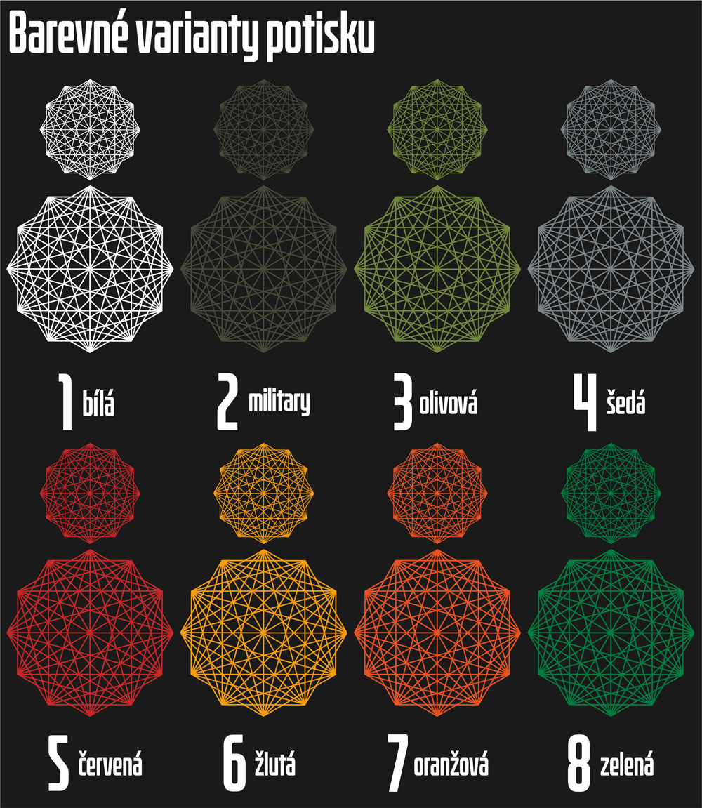 Mikina tekno pánská sacred geometry