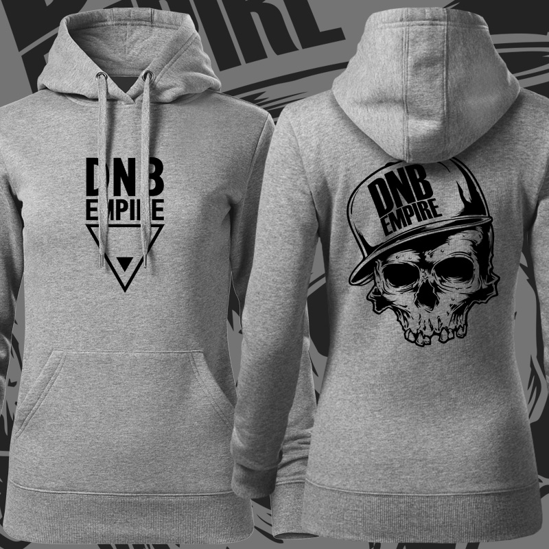 Dnb drum and bass mikina skull