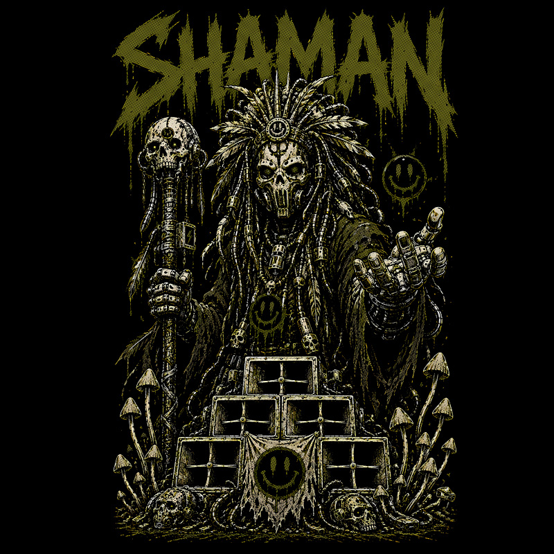 Tričko tekno pánské Shaman