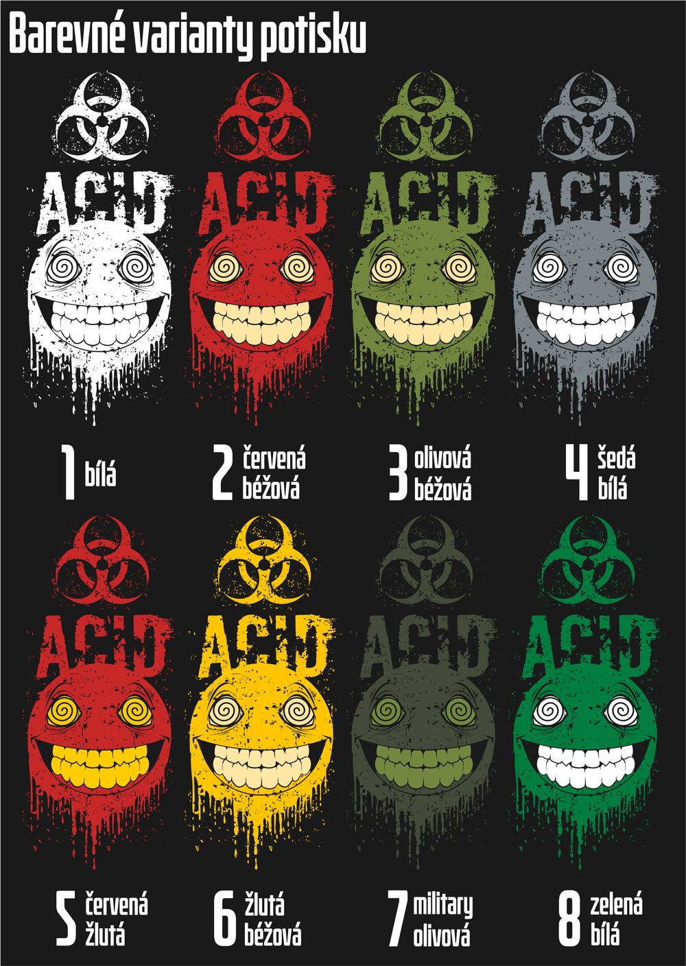 Mikina tekno acid pánská 