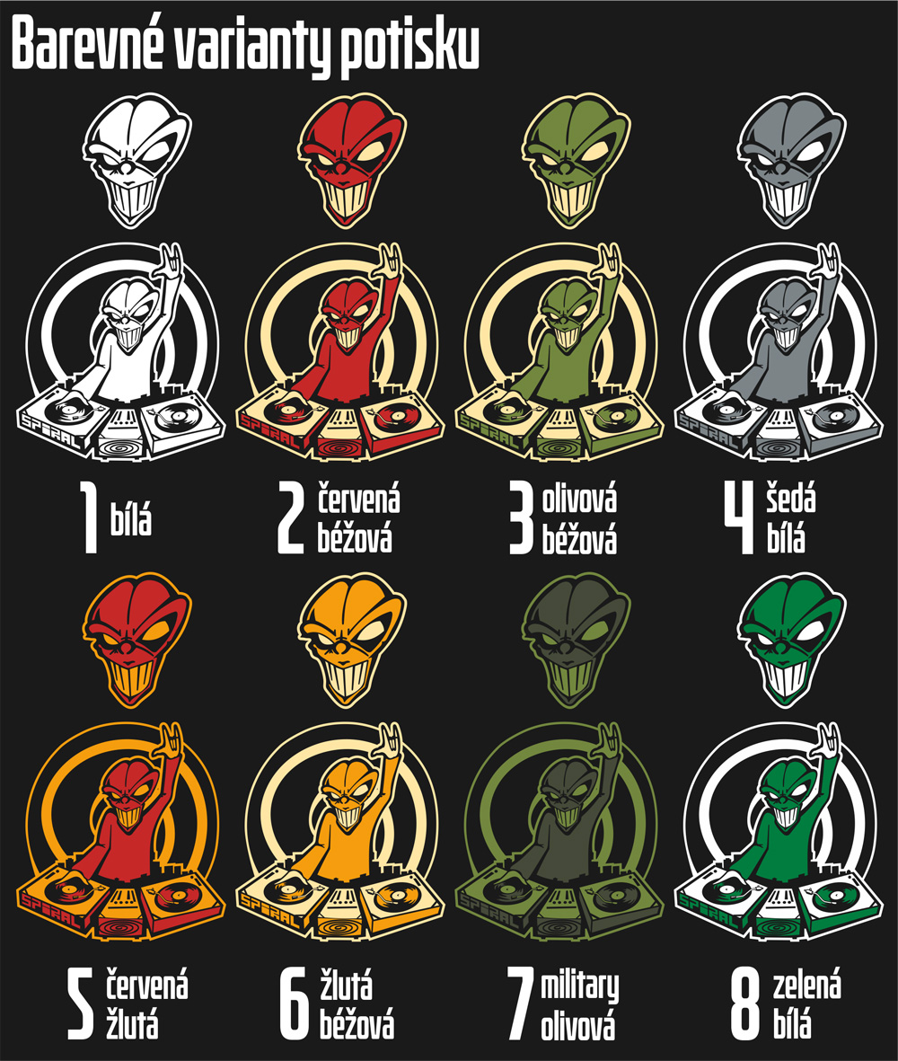 Mikina tekno alien DJ dámská