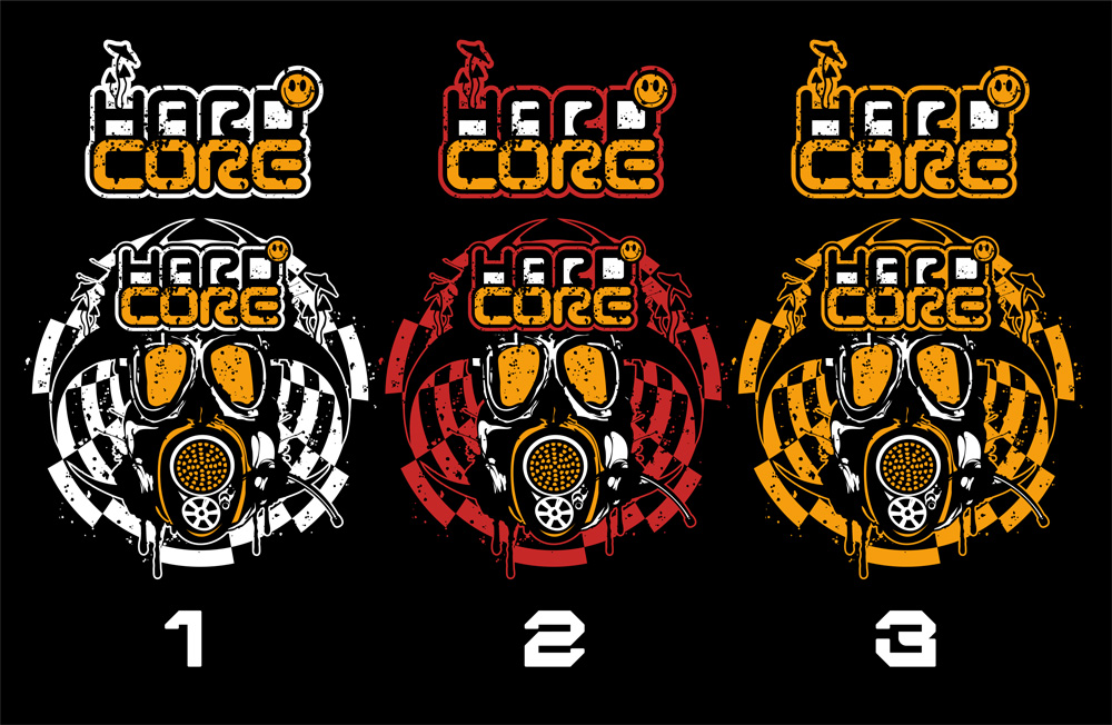 Mikina tekno pánská Trippy gas mask