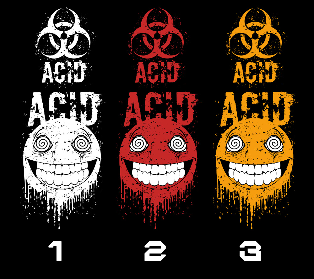 Mikina tekno pánská Acid smile