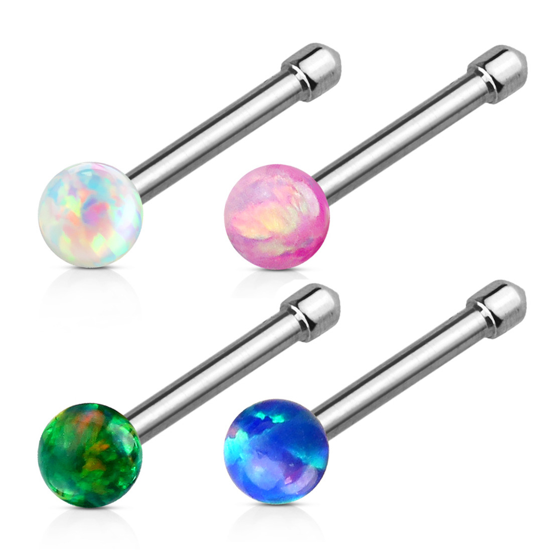 Piercing do nosu 0,8 mm modrá