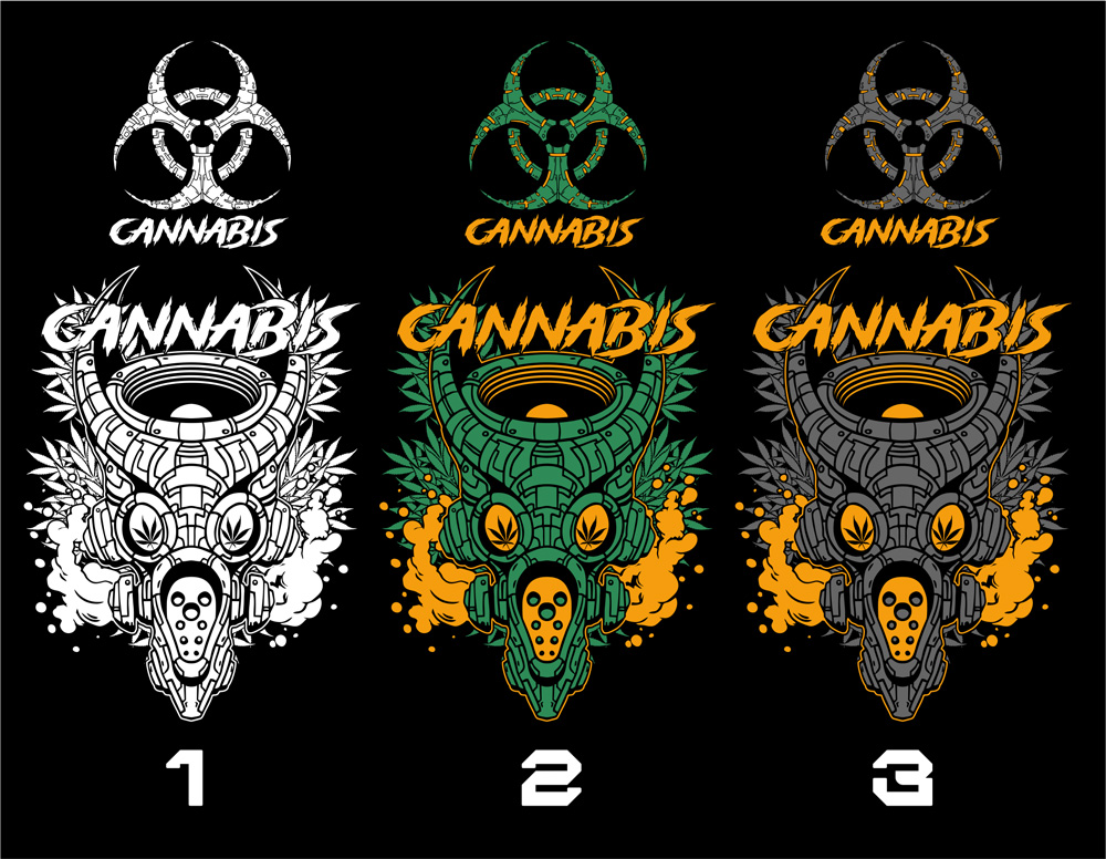 Mikina tekno pánská Cannabis
