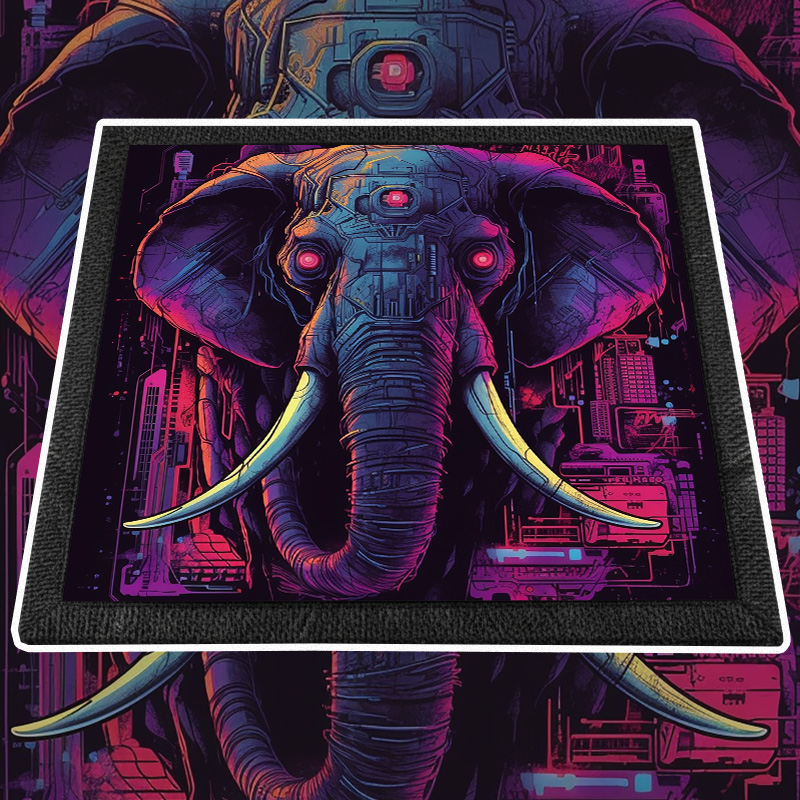 Nášivka tekno Elephant