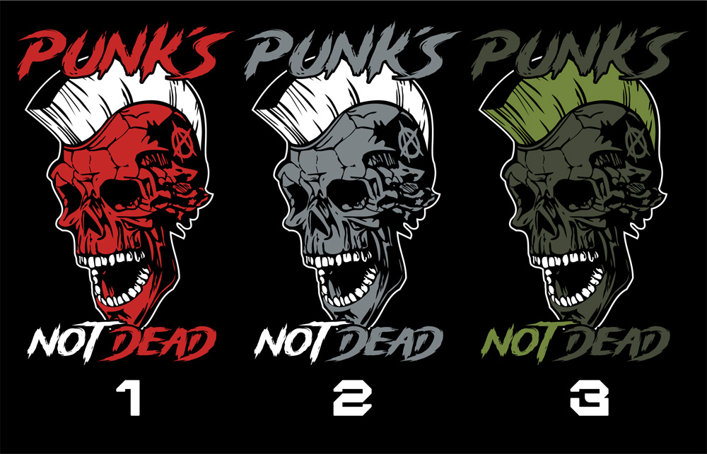 Tričko punk pánské Punks not dead
