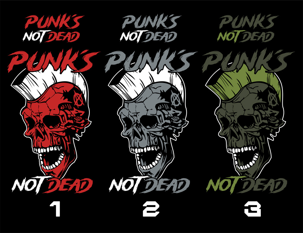 Tričko punk pánské Punks not dead