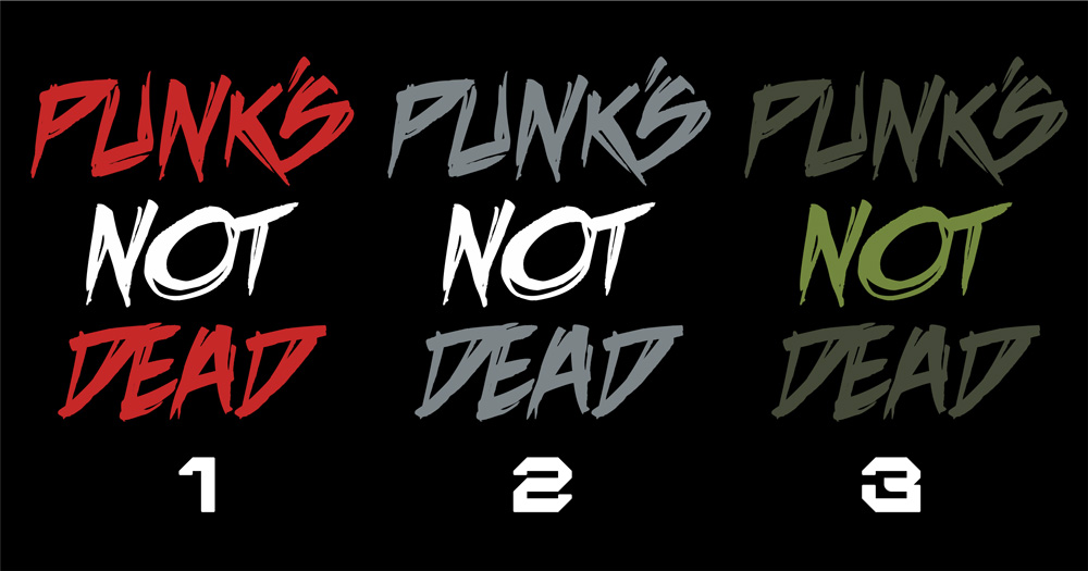 Tričko punk pánské Punks not dead