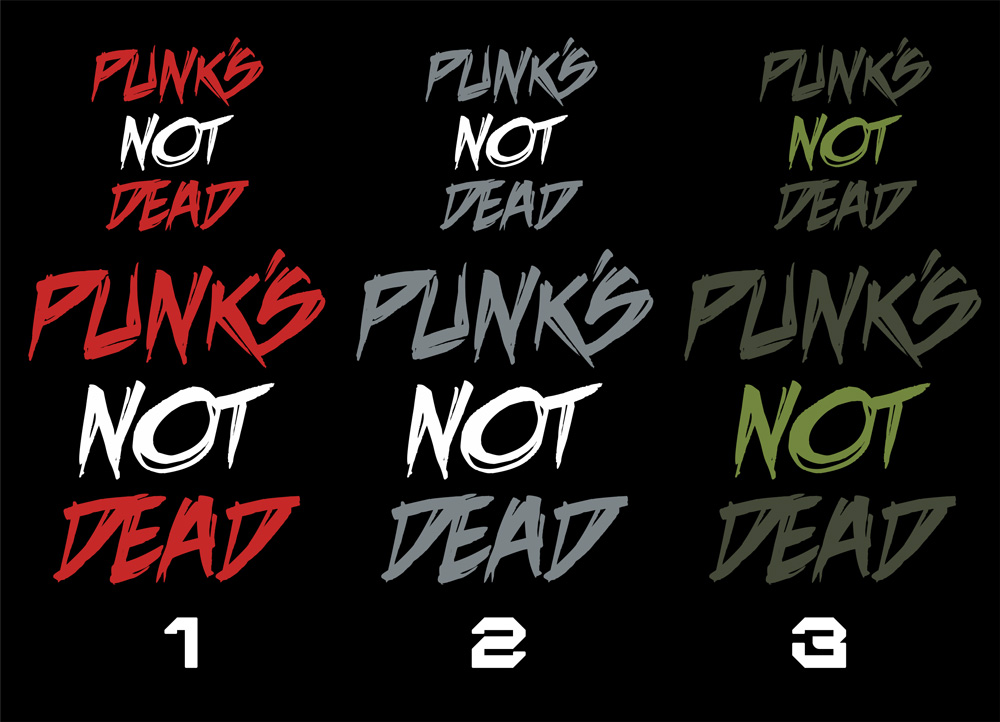 Tričko punk pánské Punks not dead