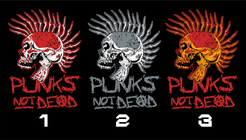 Tričko punk pánské Punks not dead