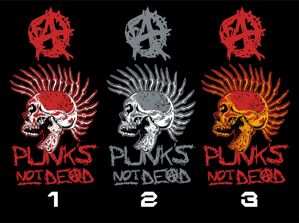 Tričko punk pánské Punks not dead