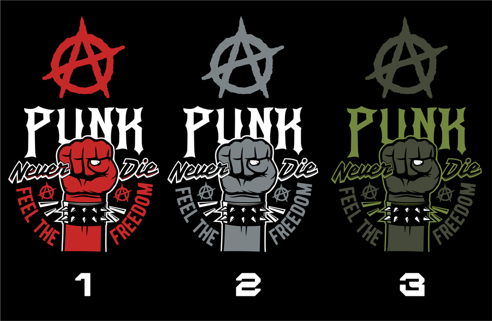 Tričko punk pánské Punk never die