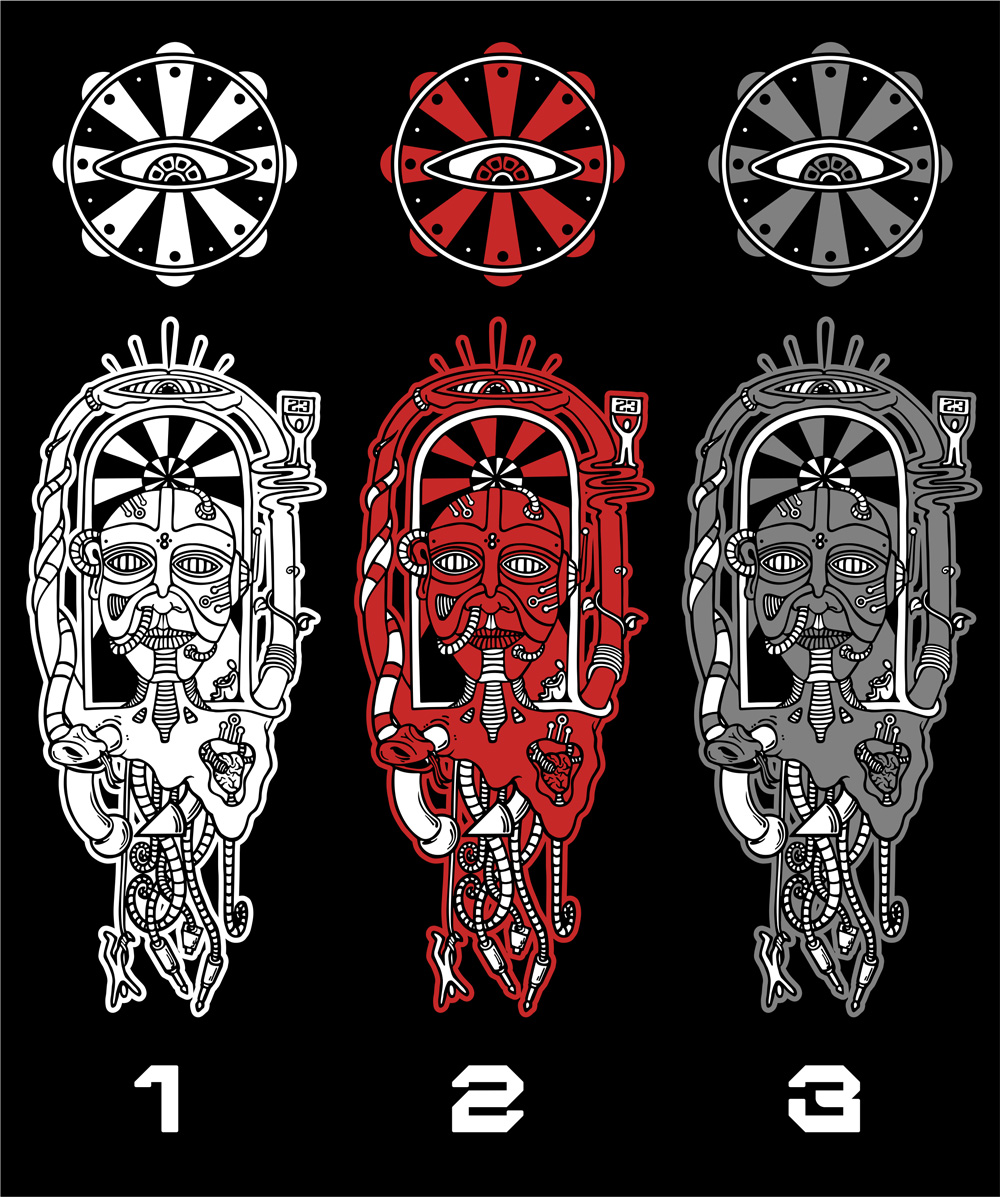 Tričko tekno pánské Psychedelic 