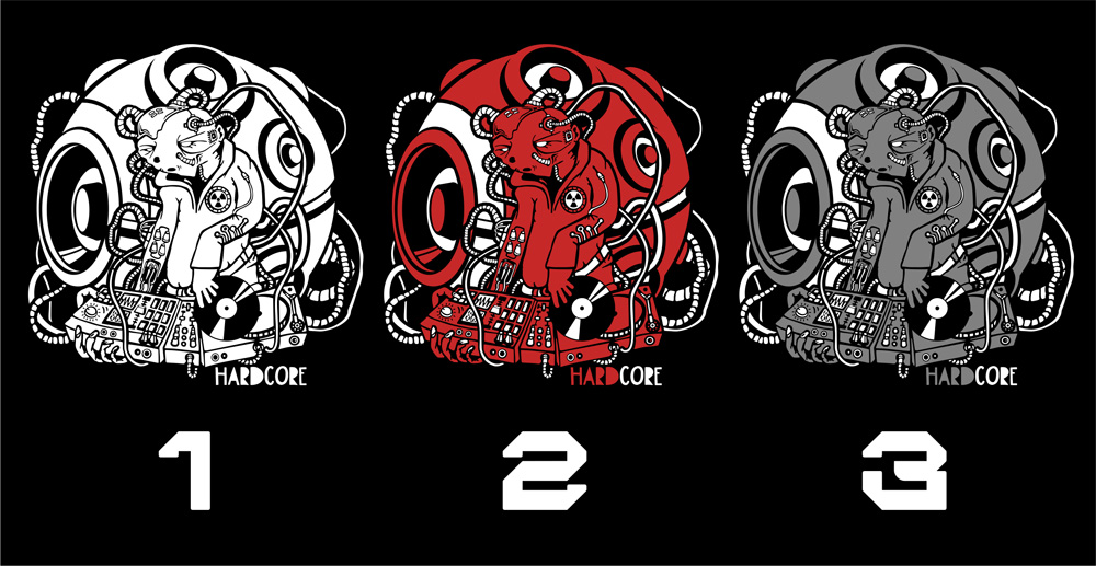 Tričko tekno pánské Hardcore