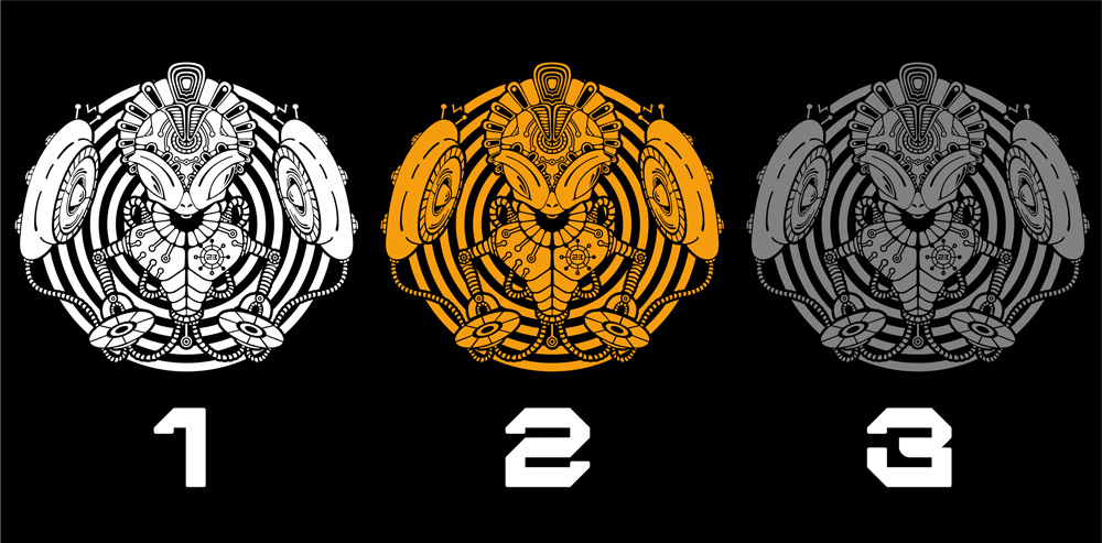 Tričko tekno pánské Alien DJ