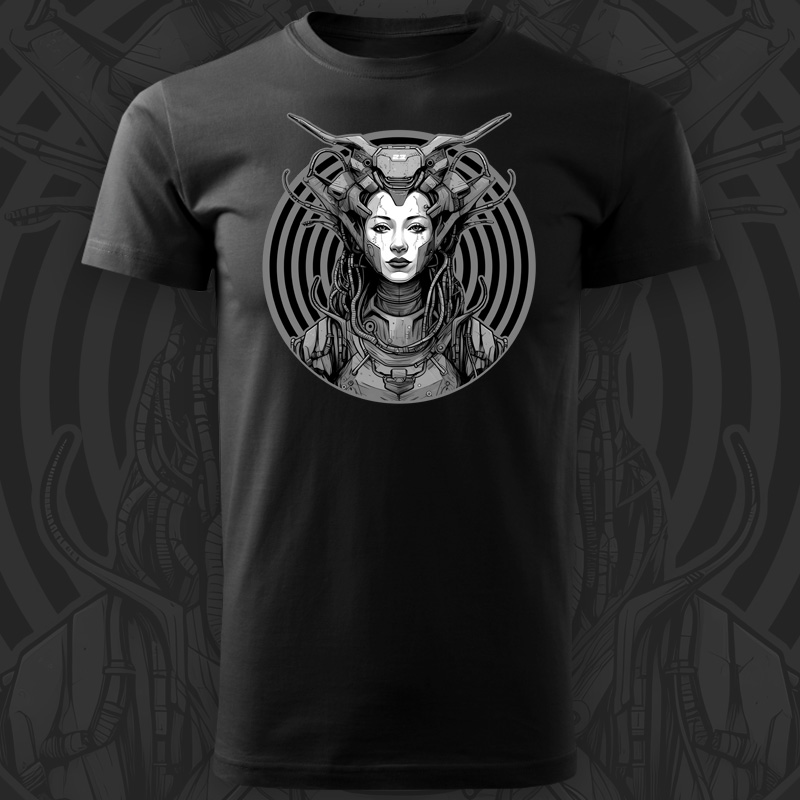 Tričko tekno pánské Cyber woman