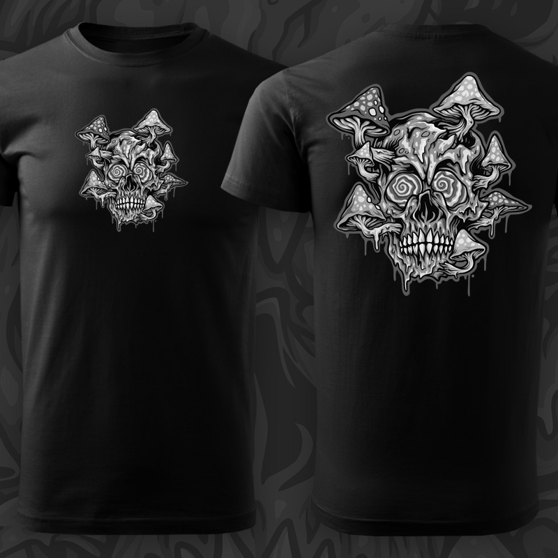 Tričko tekno pánské Psychedelic head