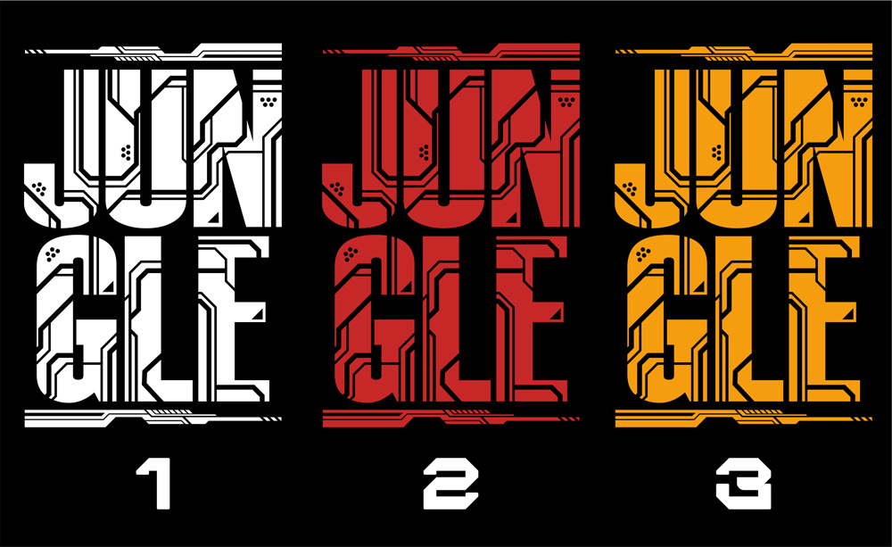 Tričko dnb, drum and bass pánské Jungle