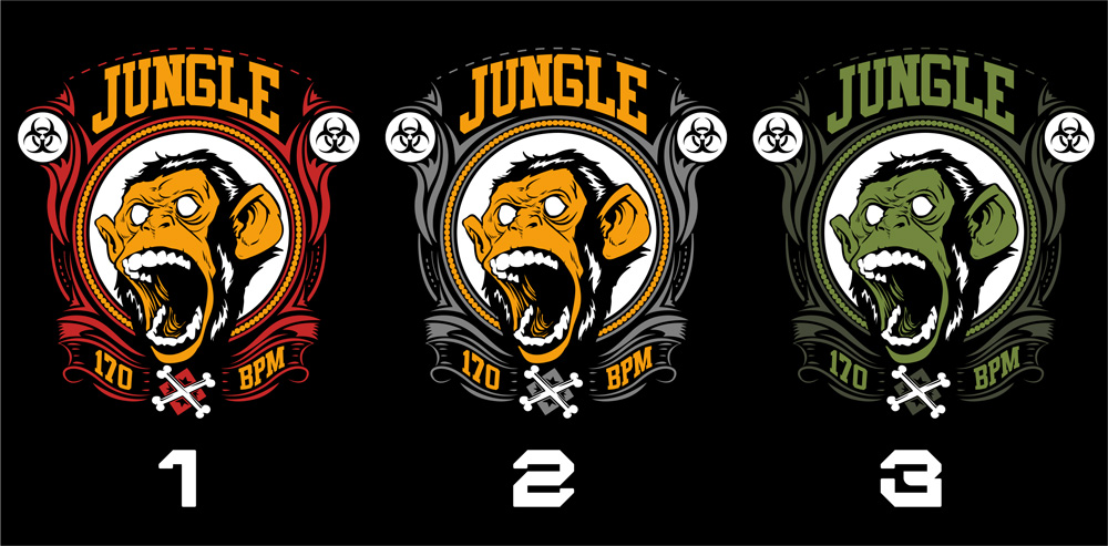 Tričko dnb, drum and bass pánské Jungle 