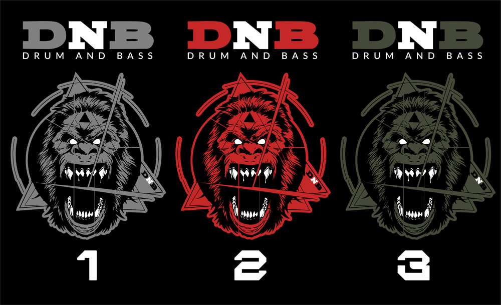 Tílko dnb, drum and bass dámské Angry monkey