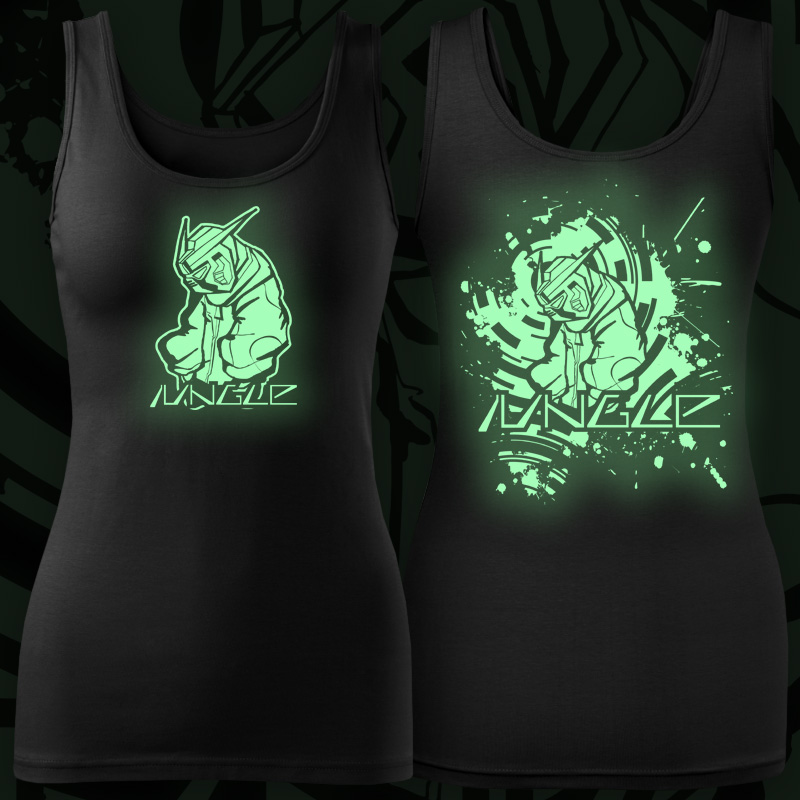 Tílko dnb, drum and bass dámské svítící potisk