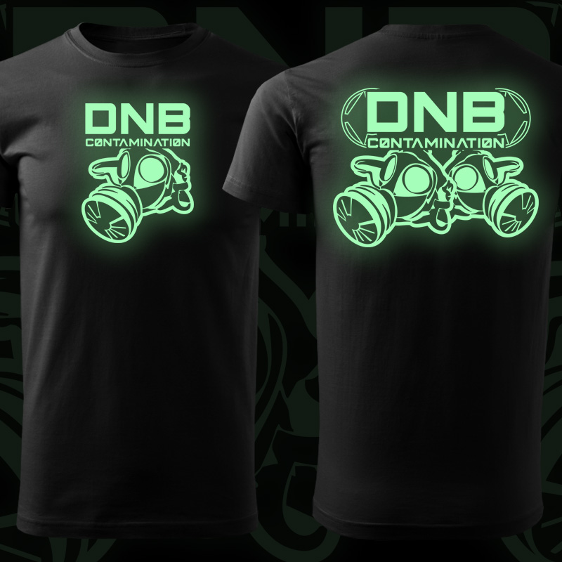 Tričko dnb, drum and bass pánské svítící potisk