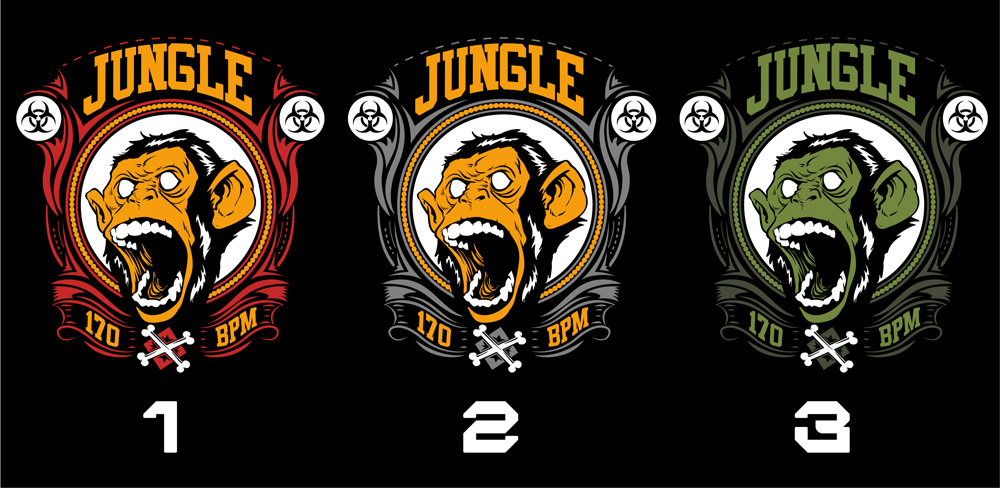 Mikina dnb, drum and bass klokanka Jungle