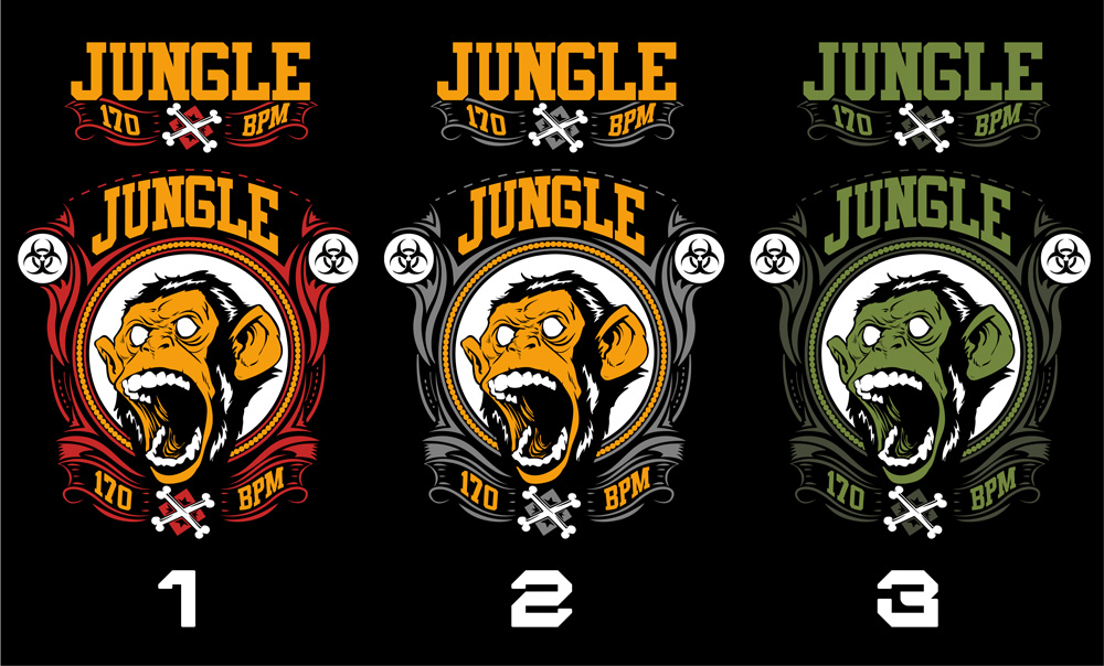 Mikina dnb, drum and bass klokanka Jungle