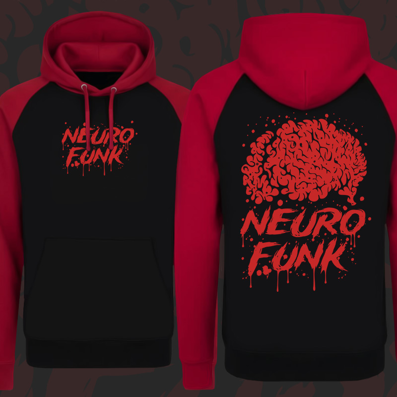 Mikina dnb, drum and bass klokanka